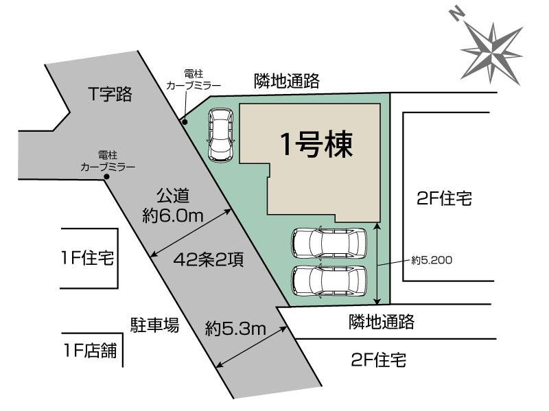 ブルーミングガーデン越谷市蒲生本町１棟の見取り図