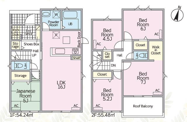 リナージュ亀山本町４丁目　第１期の見取り図