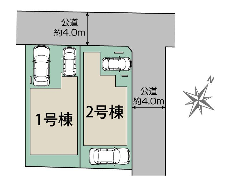 ブルーミングガーデン広島市佐伯区美の里２丁目２棟の見取り図