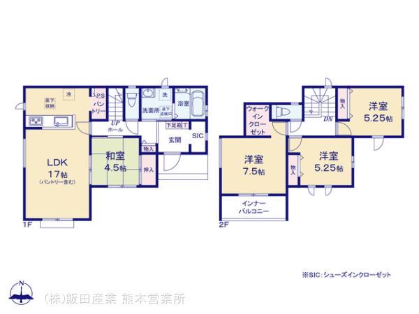 ハートフルタウン東区桜木3丁目14番の見取り図