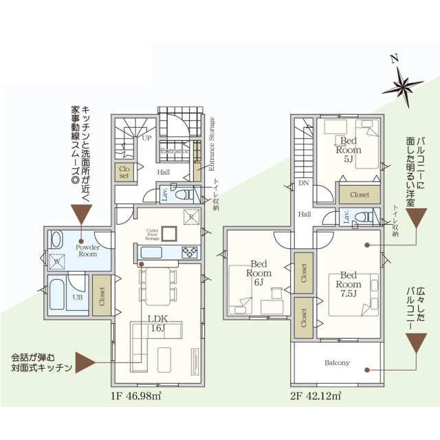 クレイドルガーデン海老名市社家 第16の見取り図