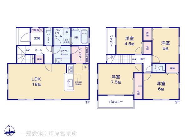 リーブルガーデン木更津市清見台東１丁目第２の見取り図