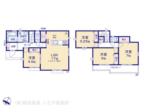 ハートフルタウン東村山久米川町Ⅲ期の見取り図