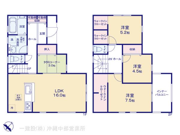 リーブルガーデンうるま市与那城屋慶名の見取り図