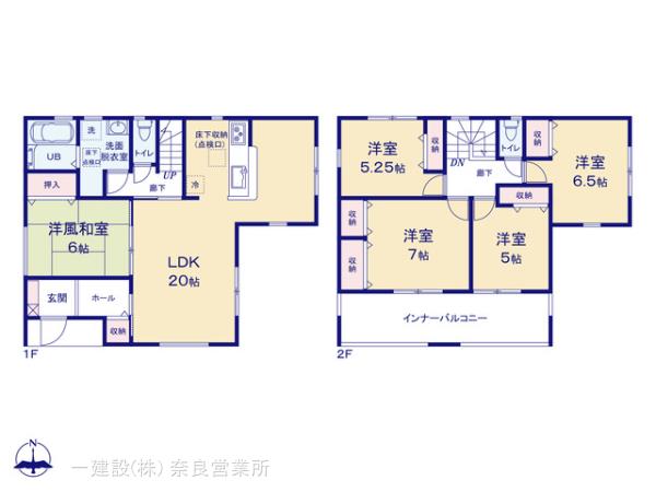 リーブルガーデン奈良杏町３期の見取り図