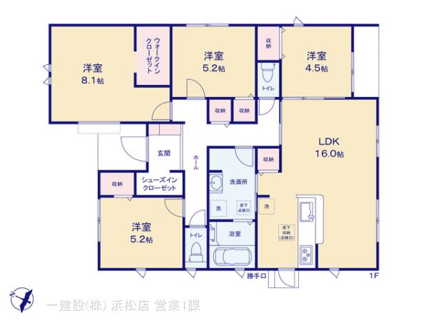 リーブルガーデン袋井上山梨６期の見取り図