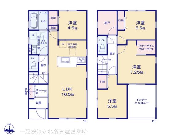 リーブルガーデン津島市江東町第二の見取り図
