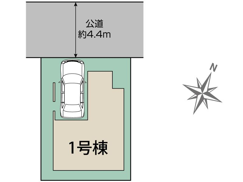 ブルーミングガーデン交野市私部４丁目１棟の見取り図
