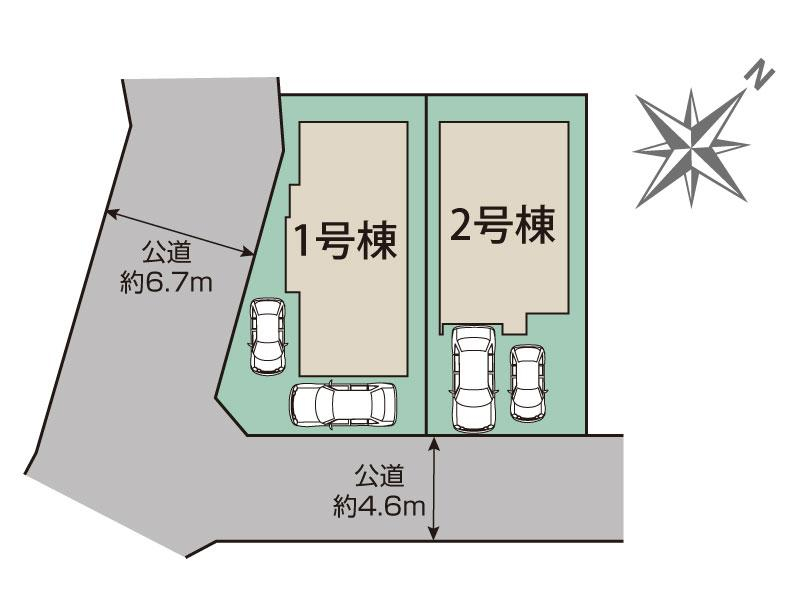 ブルーミングガーデン枚方市渚東町３期２棟の見取り図