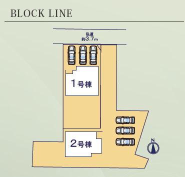 リナージュ静岡清水区三保　第２期の見取り図