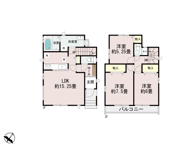 ハートフルタウン(西宮)伊丹昆陽泉町4丁目3番の見取り図