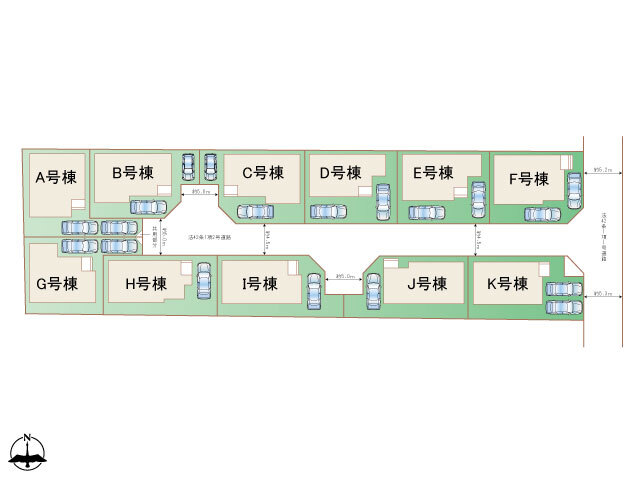 ハートフルタウン今里3丁目1261の見取り図