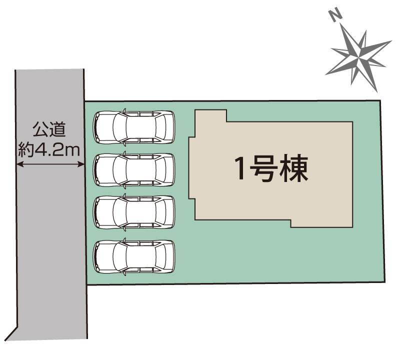 ブルーミングガーデン岩沼市吹上１丁目１棟の見取り図
