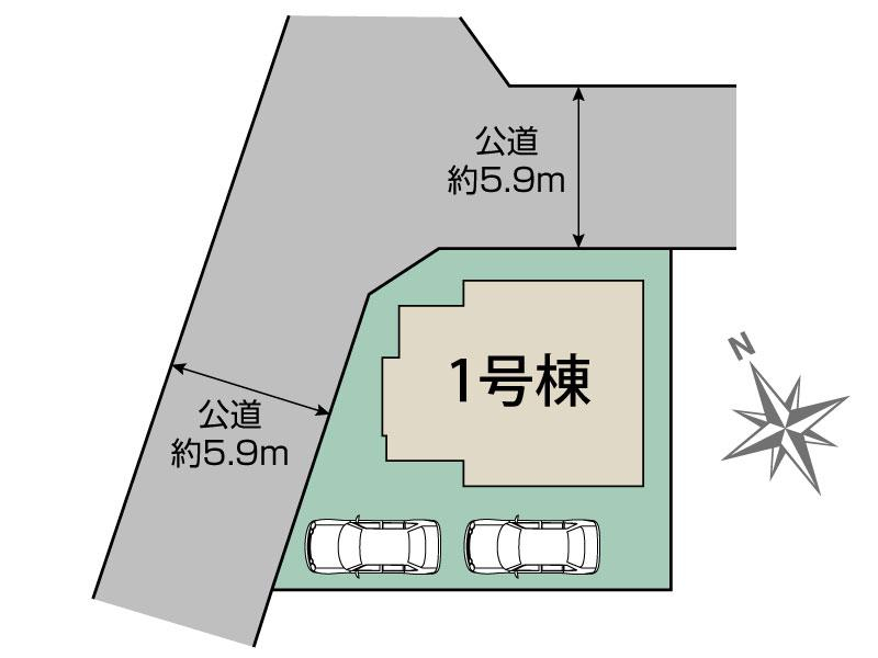ブルーミングガーデン龍ケ崎市姫宮町の見取り図