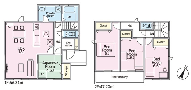 リナージュ名古屋市港区船頭場　第１期の見取り図