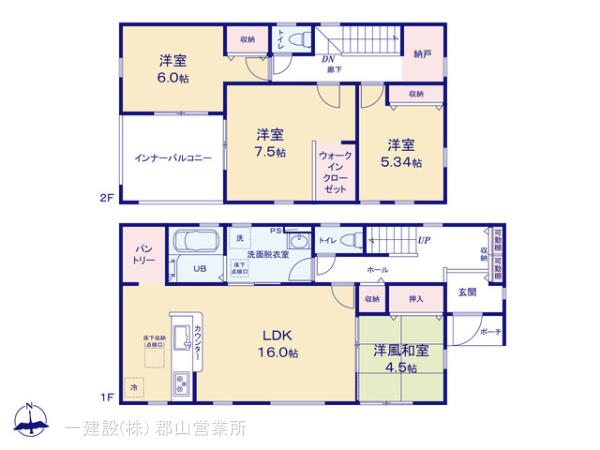 リーブルガーデン船引扇田第３の見取り図