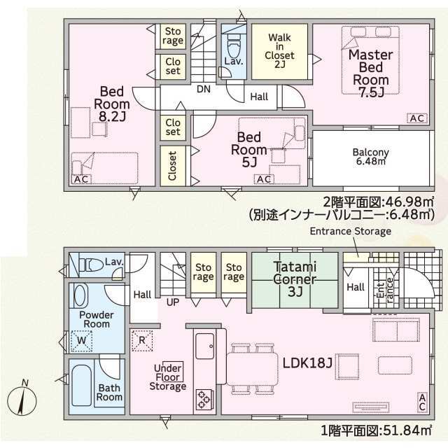 クレイドルガーデン岐阜市梅ケ枝町 第1の見取り図