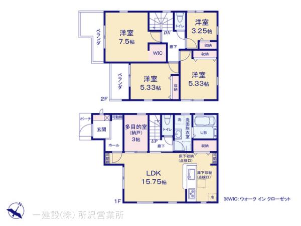 リーブルガーデン狭山水野第12期の見取り図