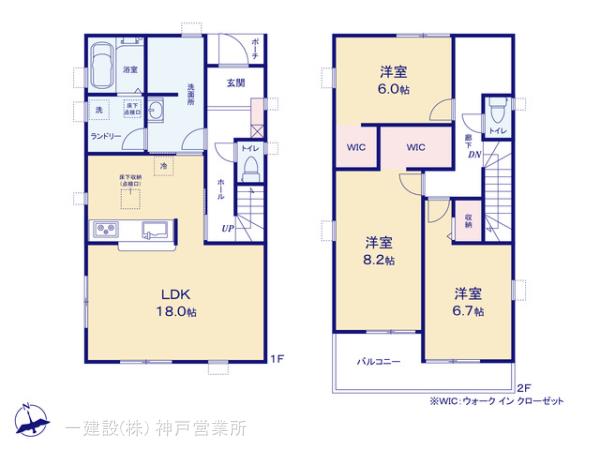 リーブルガーデン姫路市白浜町宇佐崎北の見取り図
