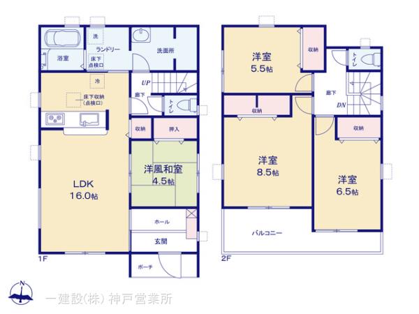 リーブルガーデン姫路市網干区津市場の見取り図