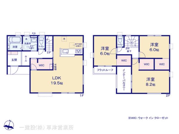 リーブルガーデン長浜市平方町７期の見取り図