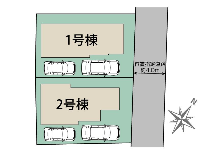 ブルーミングガーデン東久留米市浅間町３丁目２棟の見取り図