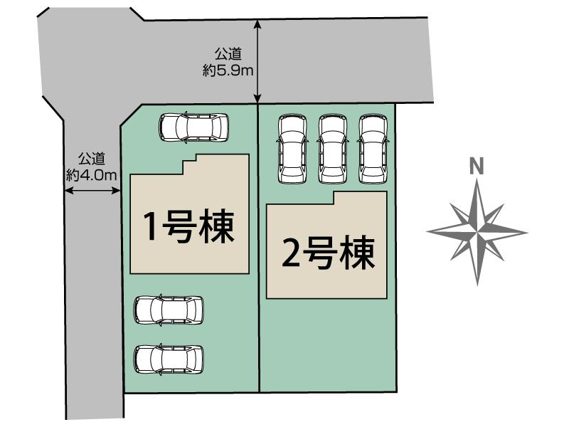 ブルーミングガーデン浜松市中央区舞阪町舞阪２期２棟の見取り図
