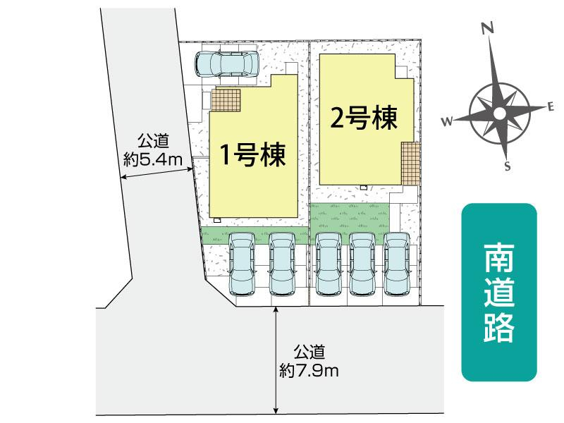 ブルーミングガーデン岡山市東区西大寺中野３期２棟の見取り図
