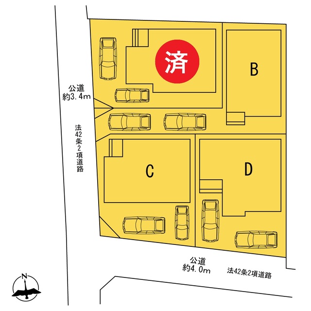 ハートフルタウン座間市座間1丁目4164番の見取り図