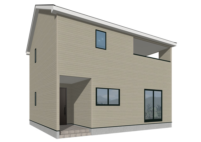 完成予想図（外観）
泉崎村北平山第2(2棟)1号棟（南西）