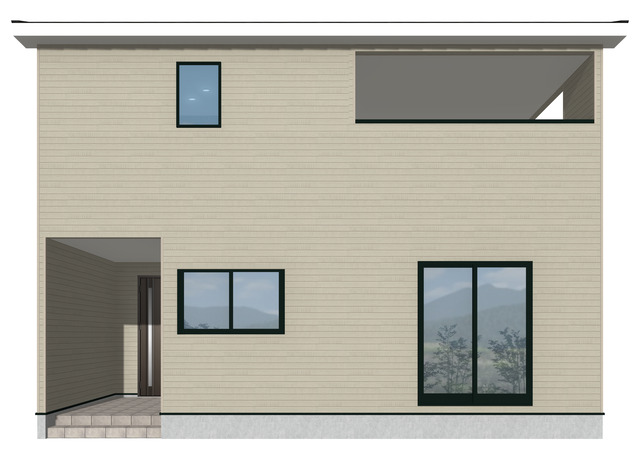 完成予想図（外観）
泉崎村北平山第2(2棟)1号棟（北東）