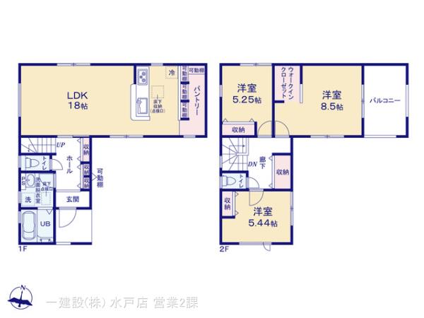 リーブルガーデンひたちなか田宮原１期の見取り図