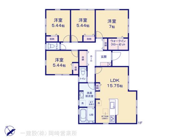 リーブルガーデン西尾第７２田貫町の見取り図