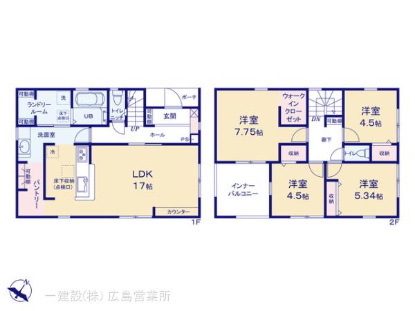 リーブルガーデン東広島市高屋町高屋堀３期の見取り図