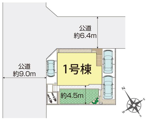 ブルーミングガーデン海老名市国分寺台５丁目１棟の見取り図