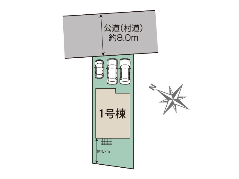 ブルーミングガーデン金武町金武１棟の見取り図