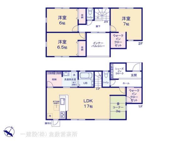 リーブルガーデン玉野築港４丁目の見取り図