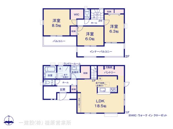 リーブルガーデン桜井市粟殿１４期の見取り図