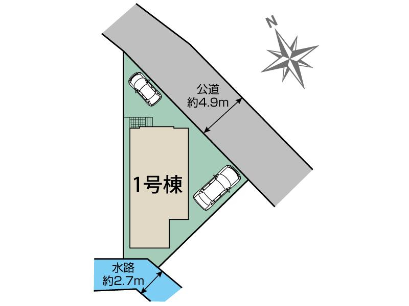 市川市国分1丁目1棟 区画図