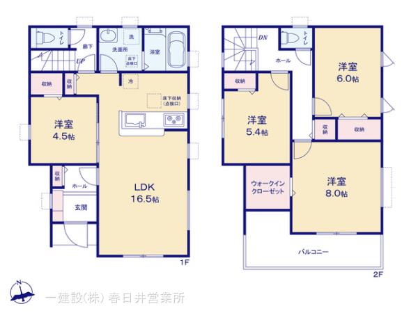 リーブルガーデン春日井市白山町七丁目の見取り図