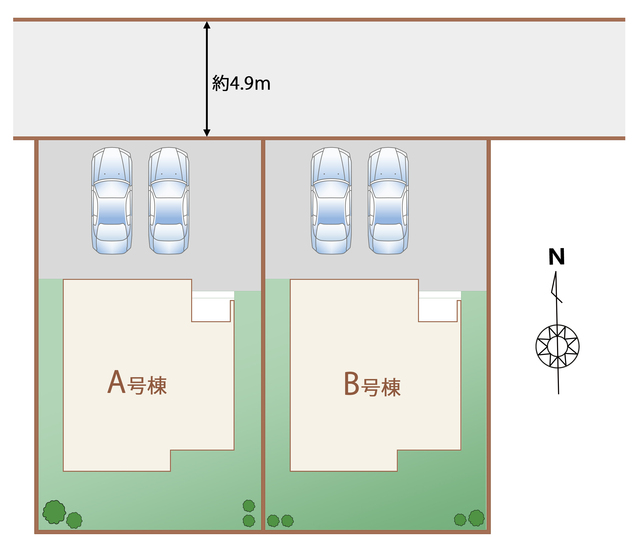 ハートフルタウン向陽台4丁目37番の見取り図