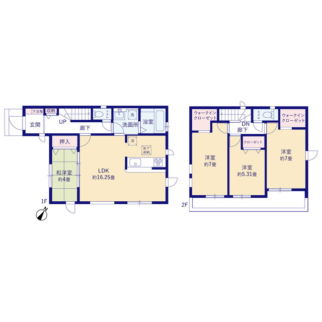 グラファーレ4203桶川市末広６期１棟の見取り図
