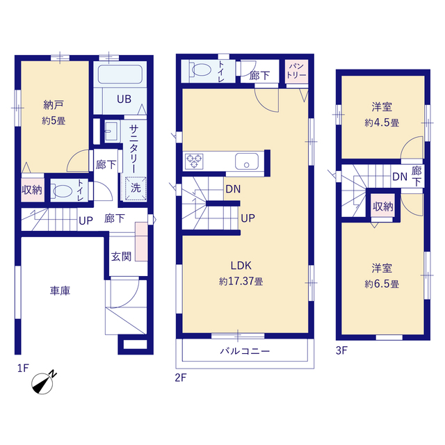 グラファーレ4315市川市宝２期１棟の見取り図