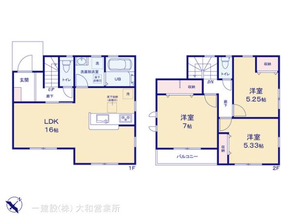 リーブルガーデン大和市上和田第２の見取り図