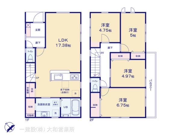 リーブルガーデン綾瀬市吉岡東２丁目の見取り図