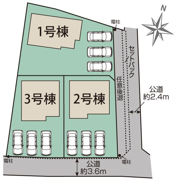 ブルーミングガーデン一宮市萩原町西宮重３棟の見取り図