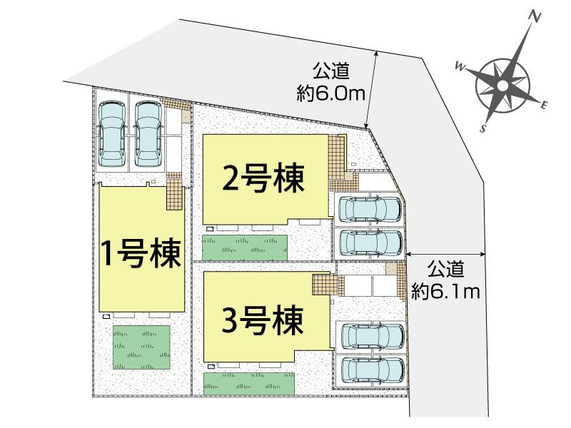 袖ヶ浦市長浦駅前7丁目3棟 区画図