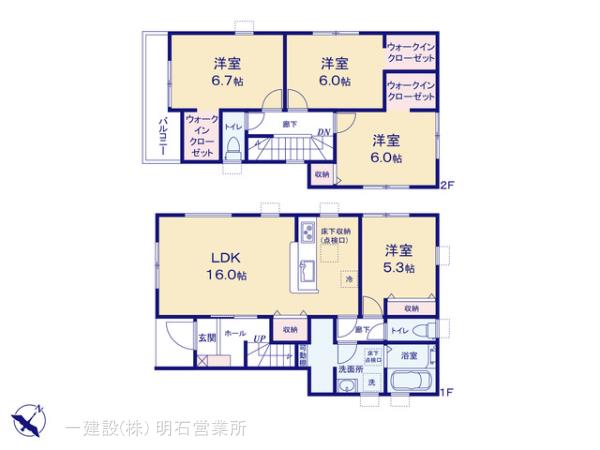 リーブルガーデン神戸市垂水区千鳥が丘３期の見取り図