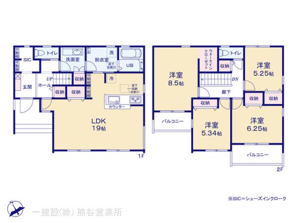 リーブルガーデン深谷上野台第２３の見取り図