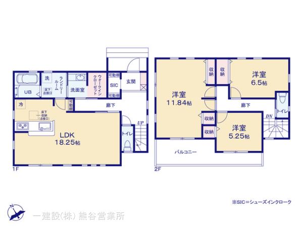 リーブルガーデン深谷上野台第２３の見取り図